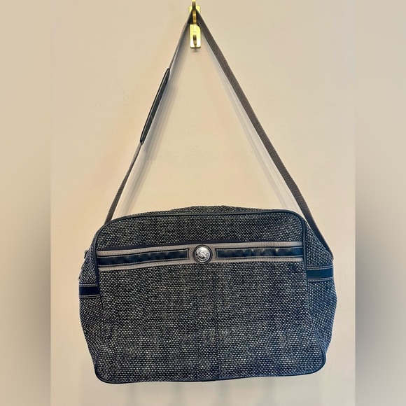 Vintage Jordache Black and Gray Unisex Messenger Bag/Weekender - Picture 1 of 8